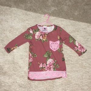 Beautiful Floral girls shirt